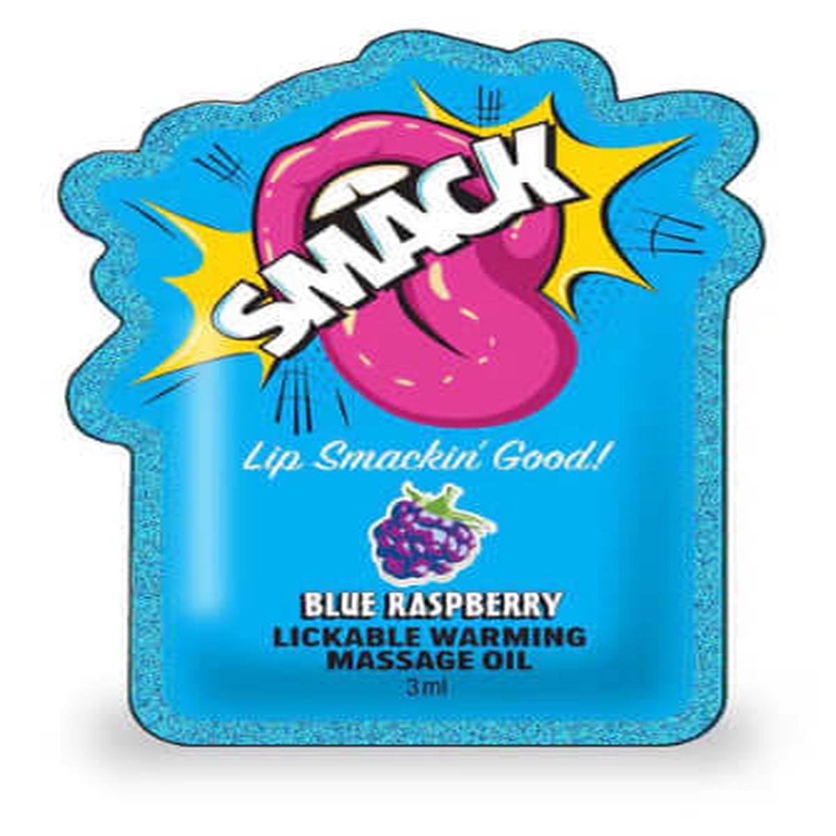 Smack Warming Massage Oil Blue Raspberry 3 ml